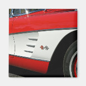 Red Corvette - Magnet (Vorne)