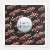 Red Corvette Paper Napkin Serviette (Vorderseite)