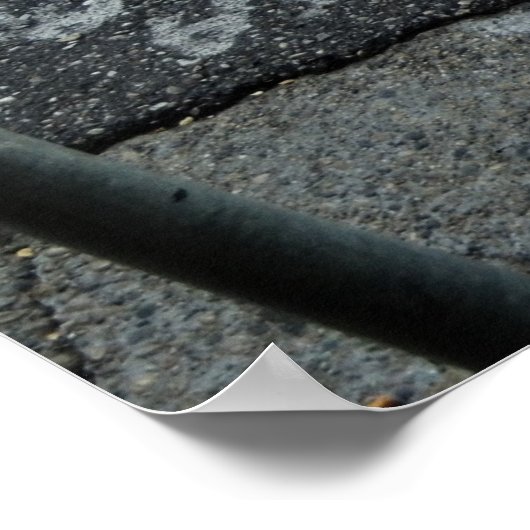 Red Corvette Poster (Ecke)