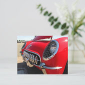 Red Corvette ~ Postkarte (Stehend Vorderseite)