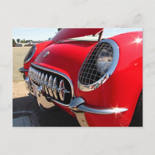 Red Corvette ~ Postkarte (Vorderseite)