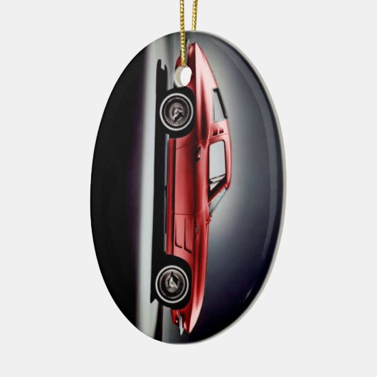 Red Corvette Sting Ray Keramikornament (Links)
