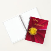Red Cosmos Sketch Notizblock (Innenseite)