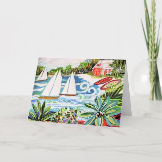 Red Cottage by the Bay II Karte (Vorderseite)