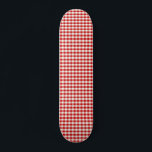 Red Cottagecore Gingham Karos Skateboard<br><div class="desc">Red Cottagecore Gingham trendy ästhetisches Design</div>