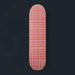 Red Cottagecore Gingham Karos Skateboard<br><div class="desc">Red Cottagecore Gingham trendy ästhetisches Design</div>