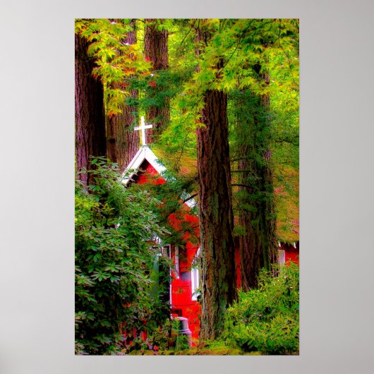 Red Country Church Poster (Vorne)