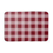 Red Country Gingham Badezimmer Rug Bath Mat Deco Badematte (Vorderseite)