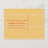 Red Country Gitarre Save the Date Postcard Ankündigungspostkarte (Rückseite)