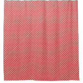Red Country Style Gingham Pattern Duschvorhang (Vorderseite)