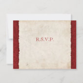 Red Country Wedding UAWG RSVP Karte (Rückseite)