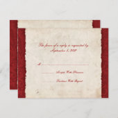 Red Country Wedding UAWG RSVP Karte (Vorne/Hinten)