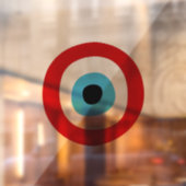 Red Course Evil Eye Patch Fensteraufkleber (Blatt 2)