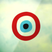 Red Course Evil Eye Patch Fensteraufkleber (Blatt 3)