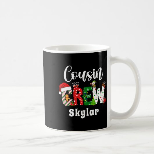 Red Cousin Crew Christmas Retro Kaffeetasse (Rechts)