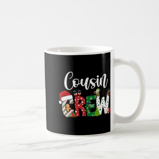 Red Cousin Crew Christmas Retro  Kaffeetasse (Rechts)