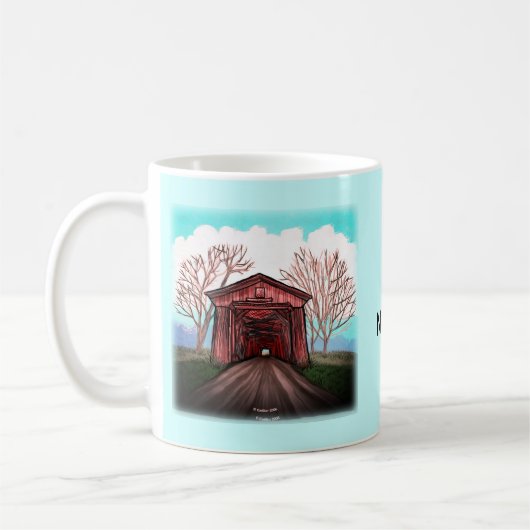 Red Covered Bridge Kaffeetasse (Links)