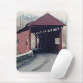 Red Covered Bridge Mousepad (Mit Mouse)