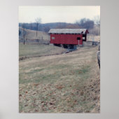 Red Covered Bridge Poster (Vorne)