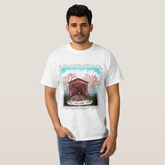 Red Covered Bridge T - Shirt (Vorne ganz)