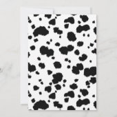 Red Cow Boy Baby Shower Einladung (Rückseite)