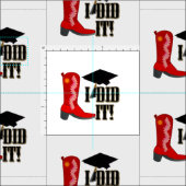 Red Cowboy Boot Abschluss Stoff (Kachel)