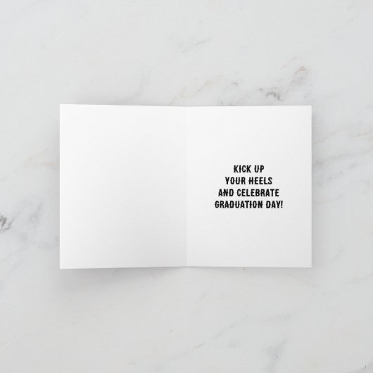 Red Cowboy Boots Abschluss Karte (Innenseite)