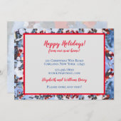 Red Crab Apple Berries in Snow New Zuhause Card Einladung (Vorne/Hinten)
