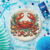 Red Crab Bake Pappteller (Party)