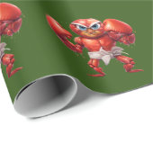 Red Crab Geschenkpapier (Rolleneckpunkt)