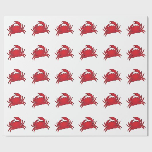 Red Crab Geschenkpapier (Flach)
