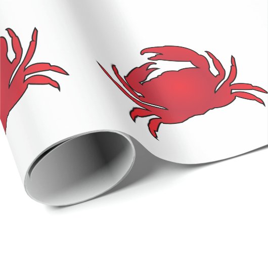 Red Crab Geschenkpapier (Rolleneckpunkt)