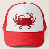 Red Crab Hat Truckerkappe (Vorderseite)