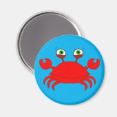 Red Crab Magnet (Vorderseite/Rückseite)