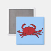 Red Crab Magnet (Vorderseite/Rückseite)