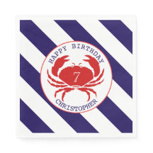 Red Crab Nautical Birthday Party
