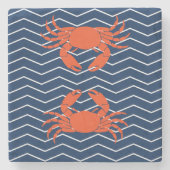Red Crab Stone Untersetzer (Vorderseite)