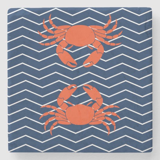 Red Crab Stone Untersetzer (Vorderseite)