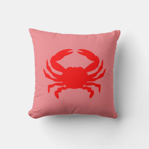 Red Crab Throw Kissen