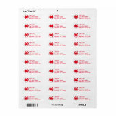 Red Crabs Maryland Crab Beach Labels (Vorne)