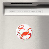 Red Crabs Parade Magnet (In Situ (Geschirrspüler))