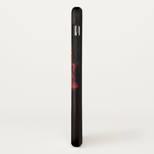 Red Crahead Skull Case-Mate iPhone Hülle (Hinten/Links)