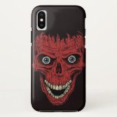 Red Crahead Skull Case-Mate iPhone Hülle (Rückseite)