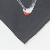 Red Crane Magnolia: Japanische Wasserfarbe. Fleecedecke (Ecke)