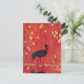RED CRANE POSTKARTE (Stehend Vorderseite)