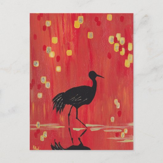 RED CRANE POSTKARTE (Vorderseite)