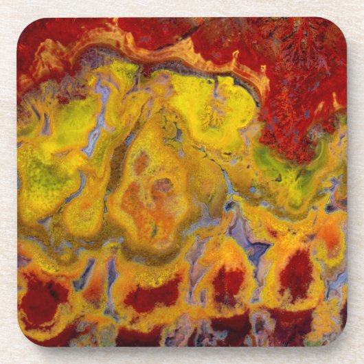 Red Crayola Jasper Getränkeuntersetzer (Vorderseite)