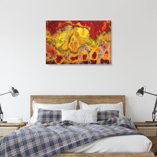 Red Crayola Jasper Leinwanddruck (Insitu (Schlafzimmer))