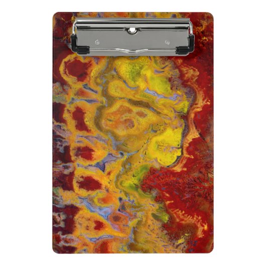 Red Crayola Jasper Mini Klemmbrett (Vorderseite)