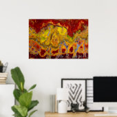Red Crayola Jasper Poster (Heimbüro)